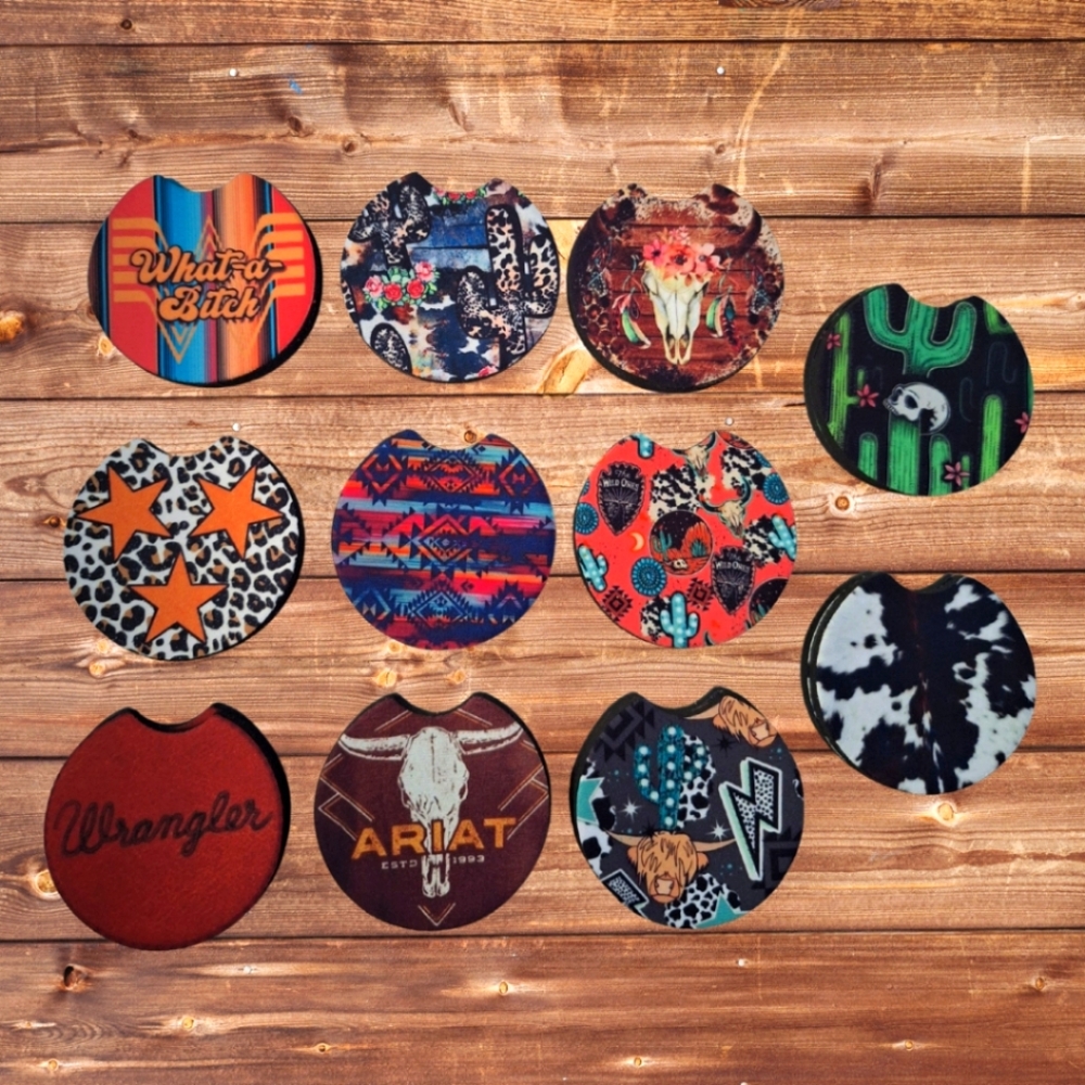 Neoprene car coaster 2 pk